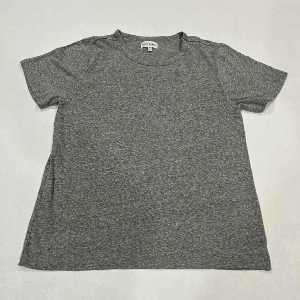 Thread & Supply Gray Heather T-Shirt Women’s Medium | Casual Soft Basic Tee